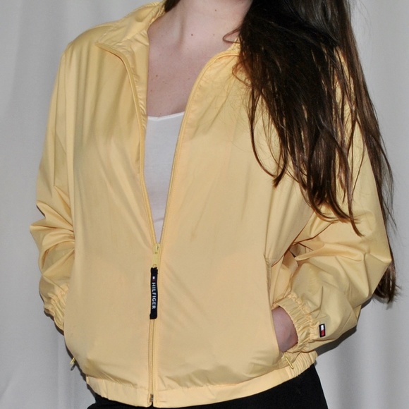 Vintage Yellow Tommy Hilfiger golf jacket - Picture 2 of 6